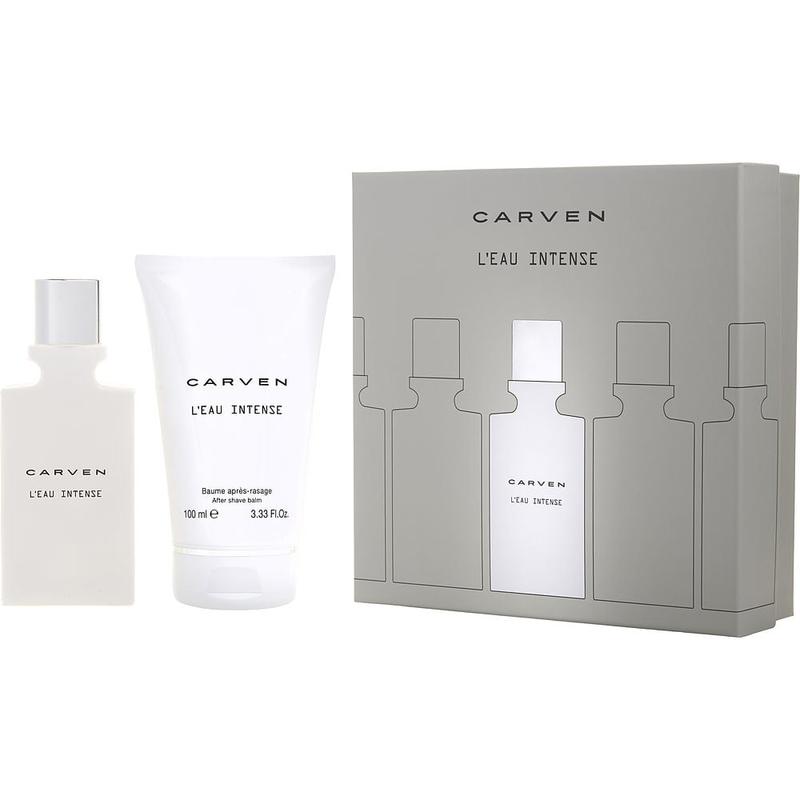 CARVEN L'EAU INTENSE; SET-EDT SPRAY 1.7 OZ & AFTER SHAVE B 彩妆/香水/美妆工具 香水 原图主图