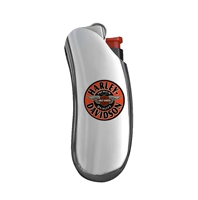 Темно -фиолетовый круглый лейбл Harley