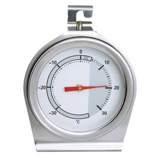 富纳德家用冰箱温度计 不锈钢指针式 医药冷藏用高精度冷库测量