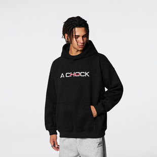 【Achock官方店】美式高街logo刺绣上衣外套潮牌秋冬新款连帽卫衣