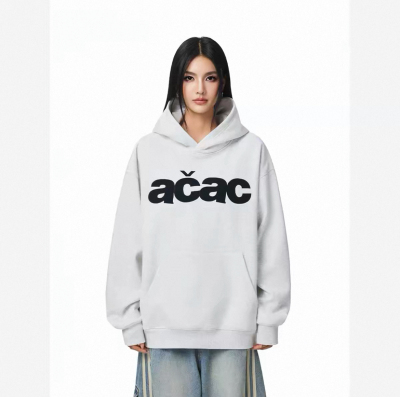 【Achock官方店】潮牌简约贴布刺绣连帽卫衣美式新款百搭套头外套