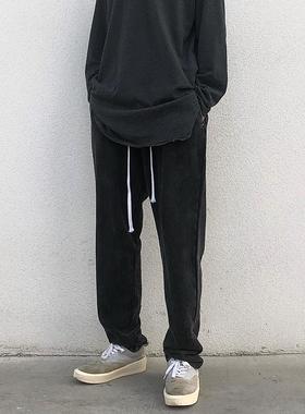 A chock正品洗水做旧美式休闲运动裤潮高街运动裤嘻哈潮牌裤子