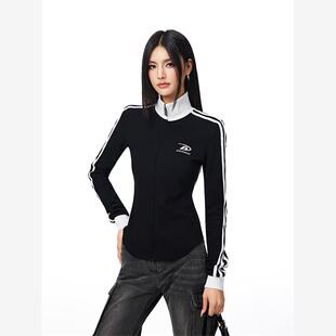 【Achock官方店】潮牌半高领修身显瘦外套女美式街头辣妹拉链卫衣