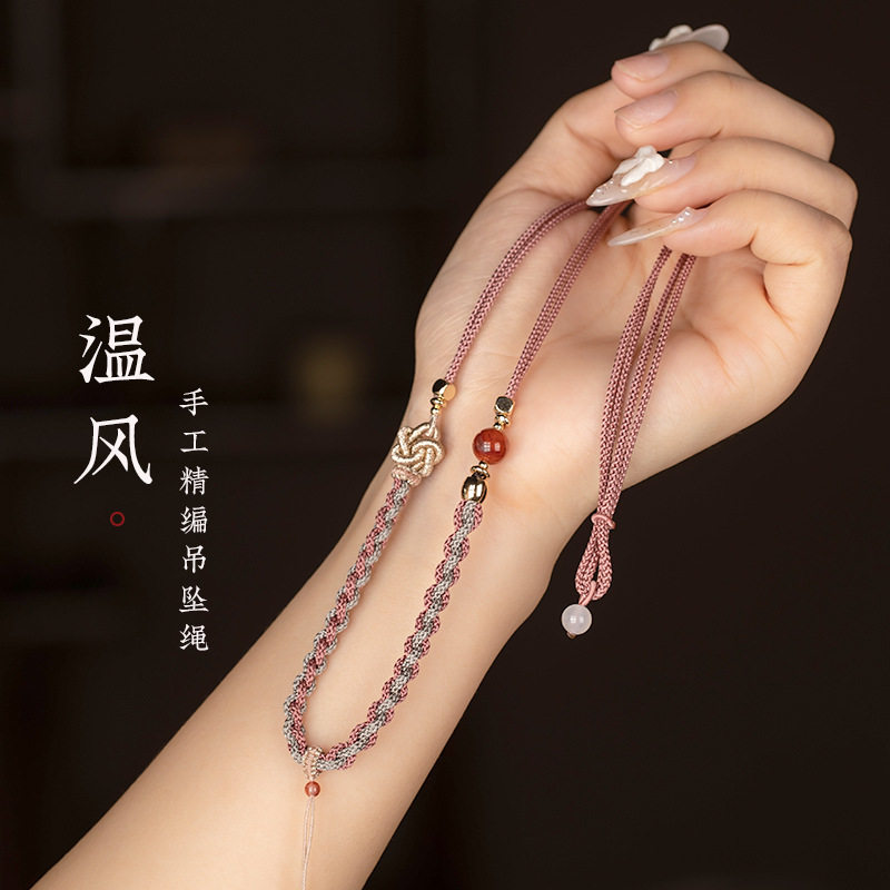 手工吊坠挂绳珍珠玛瑙项链绳子毛衣链平安扣玉石挂件挂绳文艺配绳