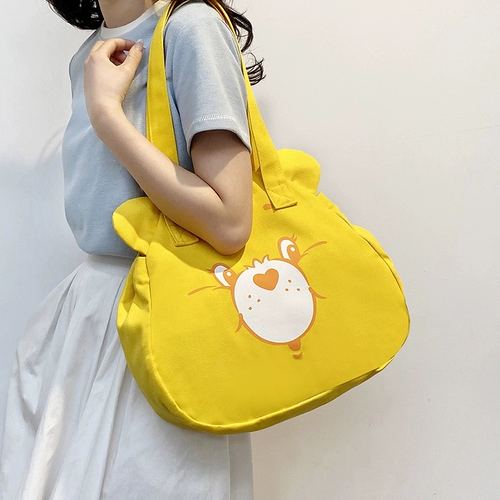 Японский мультяшный портативный шоппер, барсетка, вместительная и большая сумка на одно плечо