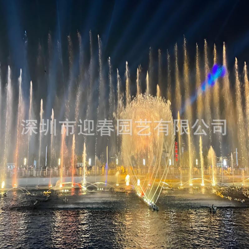 大型户外广场音乐喷泉设备厂家施工安装设计全国安装多彩灯光