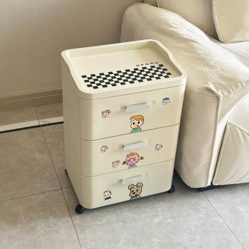 原田治抽屉柜多功能抽屉式五斗柜卧室可移动床头柜客厅多层置物架