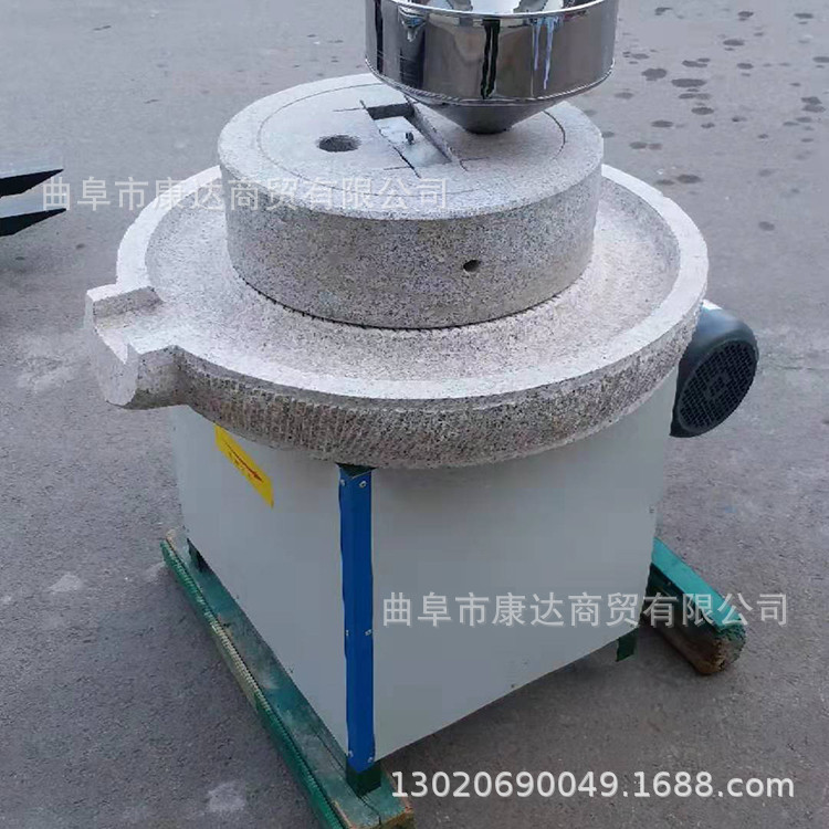 电动小型移动石磨豆腐磨面机