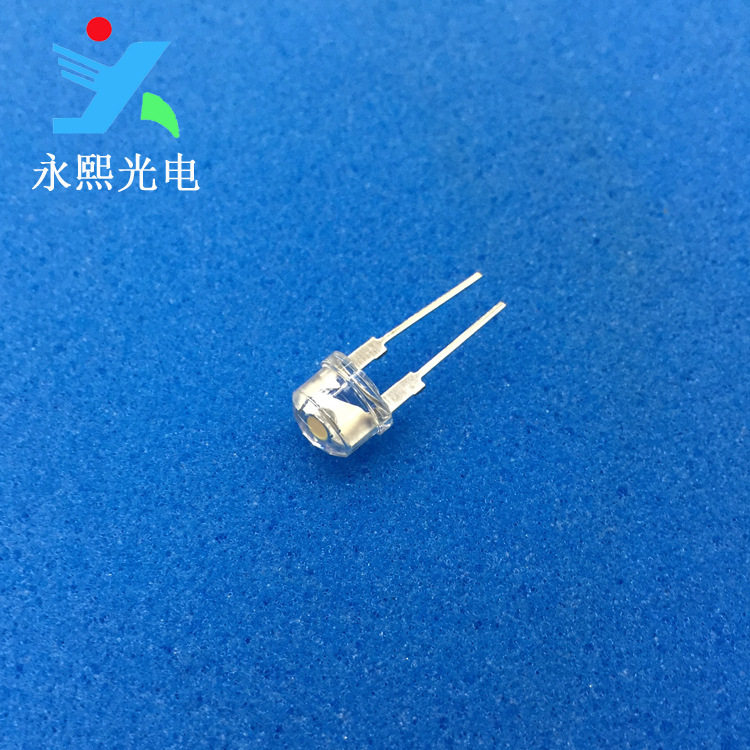 F8草帽0.5w 翠绿光led灯珠发光二极管 8mm高亮翠绿色
