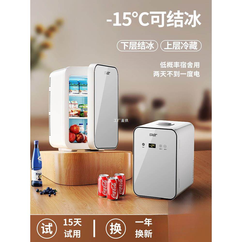sast迷你小冰箱车载冷冻冷藏车载家用宿舍母乳办公室学生小型冰柜