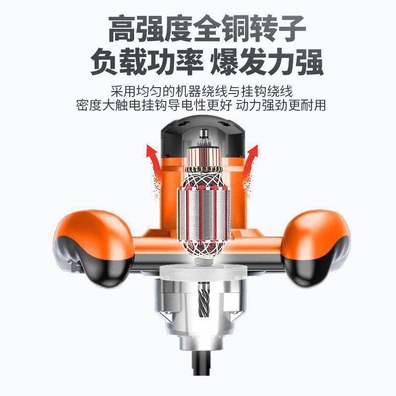 电动搅拌器商用打浆打灰机工业大功率涂料油漆腻子粉水泥搅拌