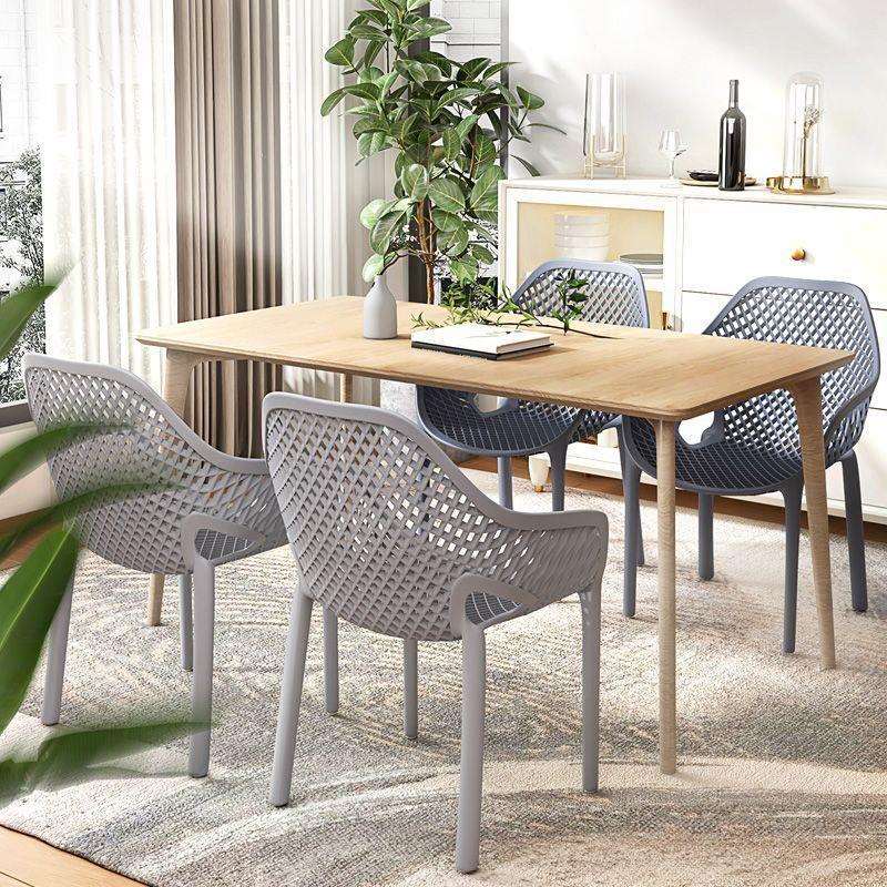 镂空餐椅塑料椅子靠背椅加厚家用户外休闲现代简约餐厅凳子厂