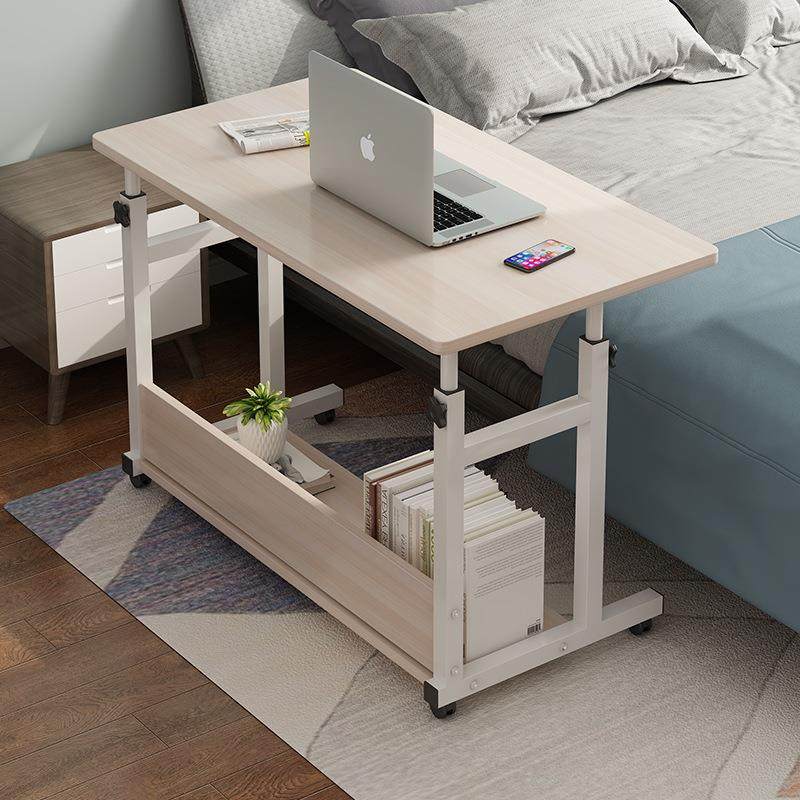 可移动电脑台式桌家用升降小桌子卧室简约床边桌简约学生租房书桌