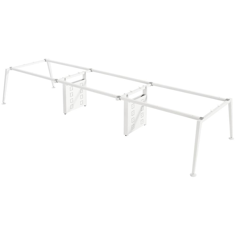 直销现货办公桌腿桌脚新款钢架线槽八字型钢铁架家具脚