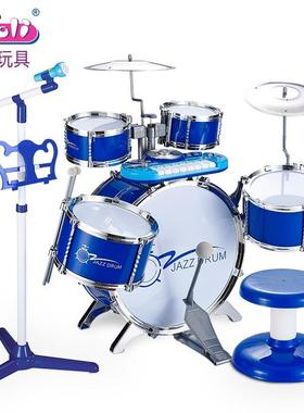 宝丽1704大号架子鼓爵士鼓儿童早教初学者打击乐器音乐玩具