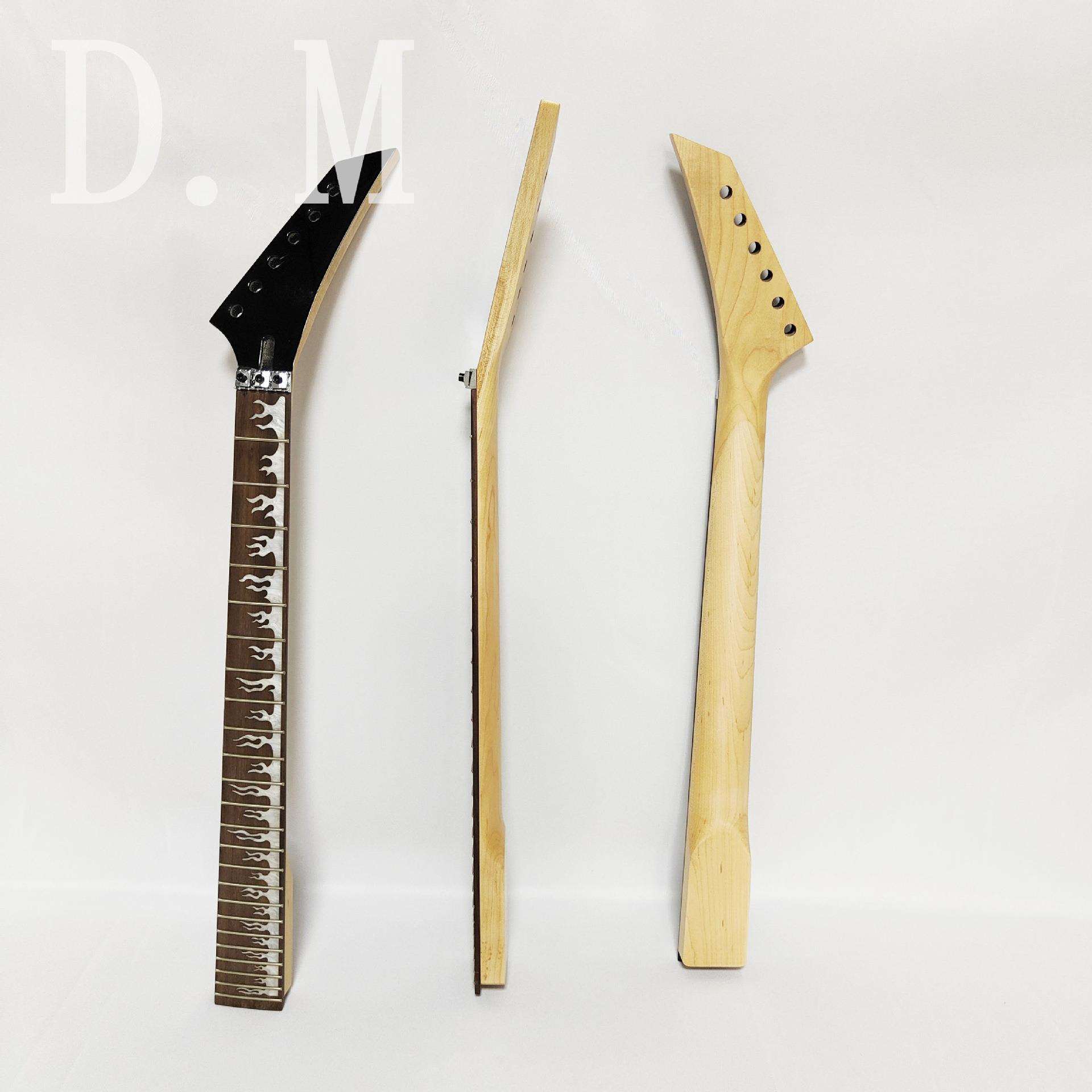 IB双摇24品6弦加拿大枫木玫瑰木指板火焰纹电吉他琴颈吉他琴柄