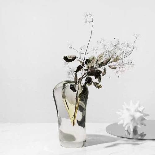 琉璃花瓶摆件客厅插花玻璃轻奢家居装饰品高档电视柜玄关餐桌干花