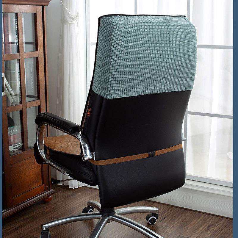 冬季毛绒电脑椅办公室久坐垫靠背一体冬天加厚椅子靠垫躺椅垫子套