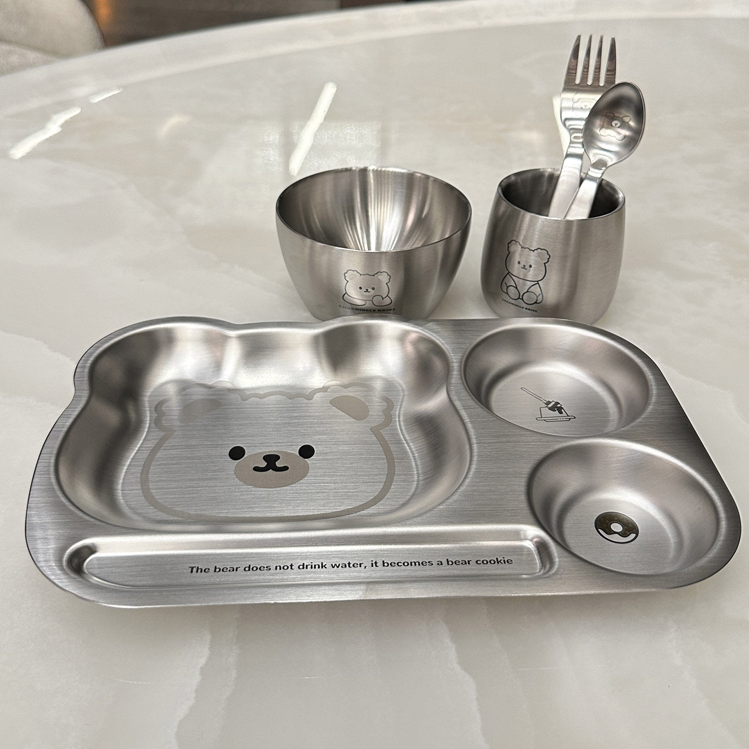 【老板娘自用】304不锈钢儿童宝宝餐盘分格幼儿园餐具吃饭套装,婴童用品,儿童餐具,淘宝优惠券,粉丝福利购,淘宝优惠卷