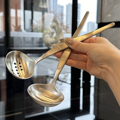 18/10不锈钢小汤勺漏勺
