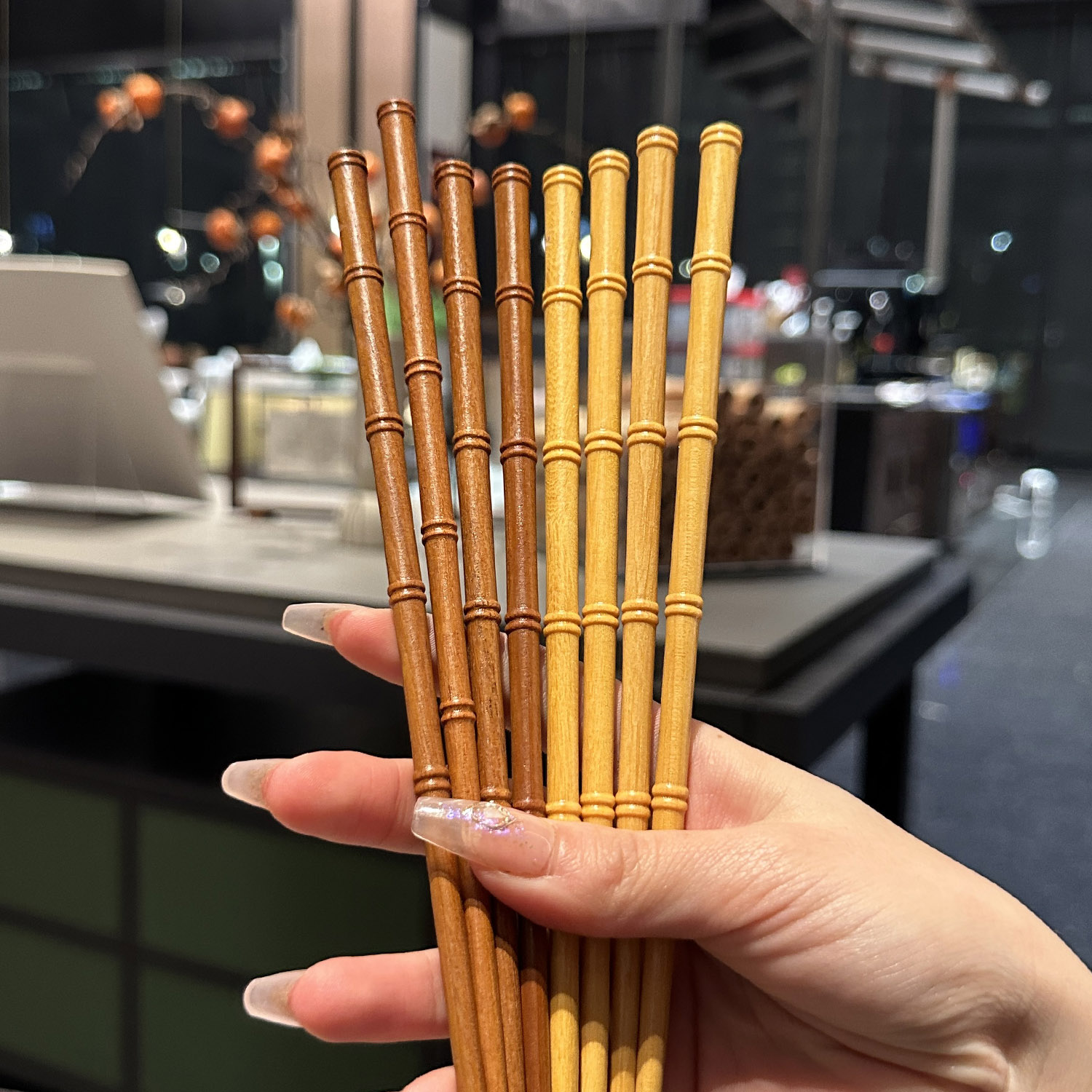 【老板娘自留款】家用天然实木筷个性日式高档尖头筷子一人一筷