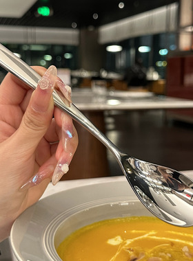 福利！老板娘自用 INOX18/10不锈钢调羹汤匙吃饭勺喝汤勺圆头勺子