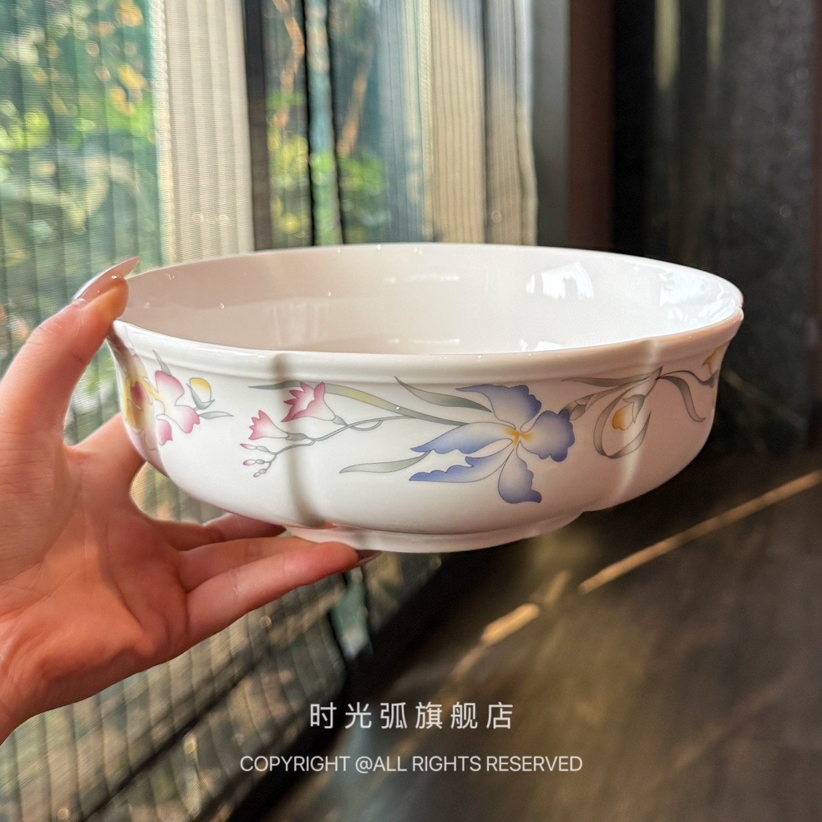 【漂亮老板娘自留】小清新韩式陶瓷碗宽口沙拉菜碗盆汤碗泡面碗,餐饮具,碗,淘宝优惠券,粉丝福利购,淘宝优惠卷