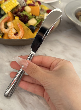 日式不锈钢黄油刀牛油刀抹刀涂抹果酱刀奶酪甜品刀奶油刀家用刮刀