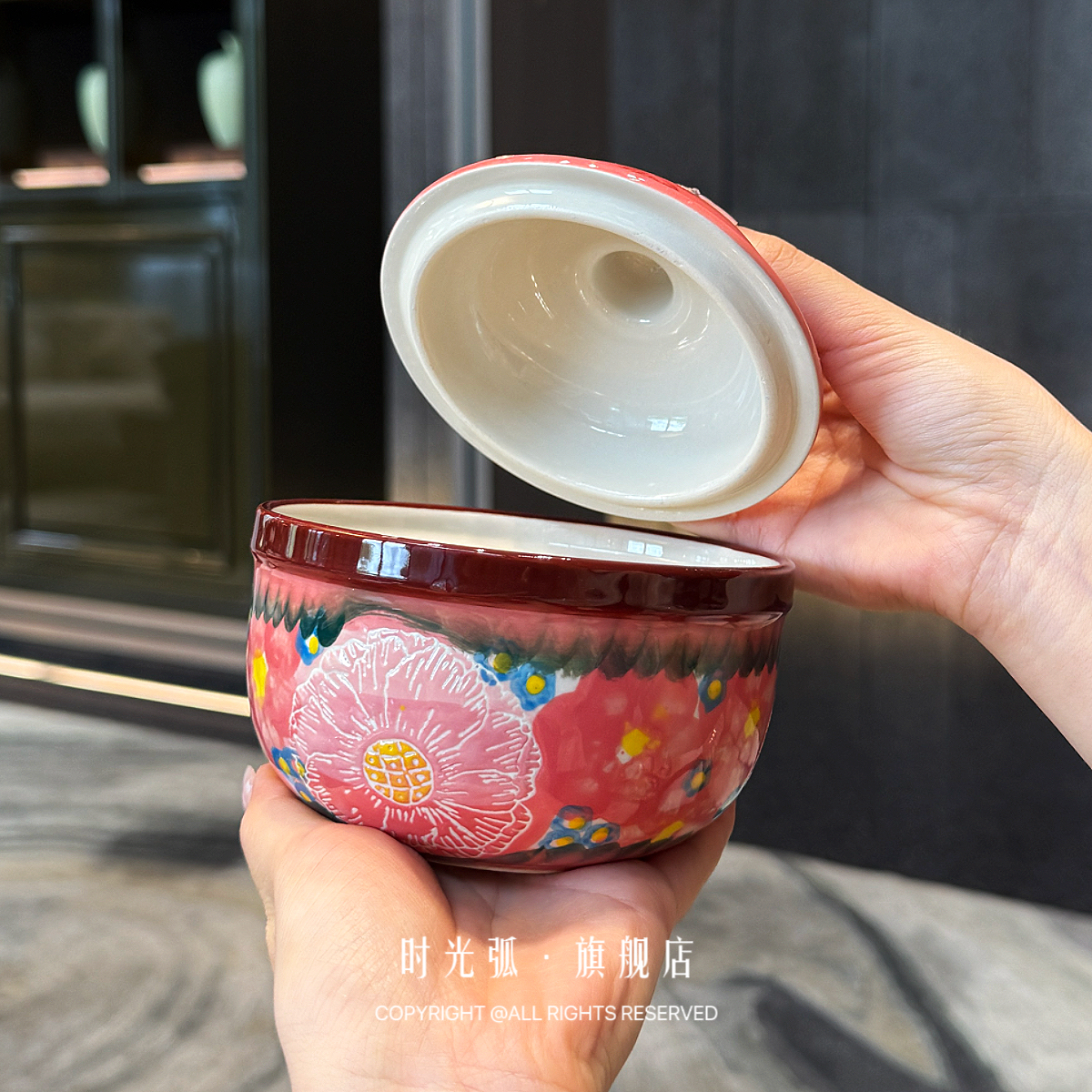 黛粉炖盅家用瓦罐汤炖罐陶瓷带盖