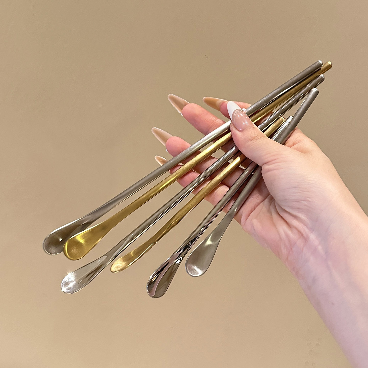 日式搅拌棒304不锈钢长柄咖啡奶粉小勺子 冰热搅拌勺调酒棒蜂蜜勺,餐饮具,咖啡勺,淘宝优惠券,粉丝福利购,淘宝优惠卷