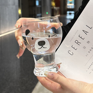 【老板娘自留款】啤酒杯个性玻璃杯女生可爱家用牛奶果汁饮料杯子