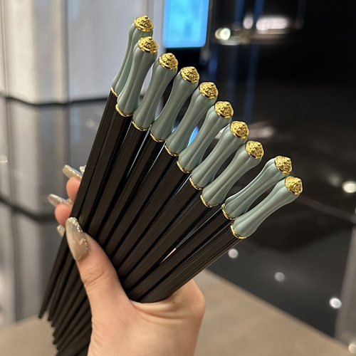 新款防滑家庭合金筷子