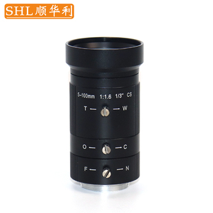 3英寸CS接口监控设备配件长焦镜头 100mm工业相机变焦镜头20倍手动变倍1 SHL顺华利 高清300万像素5