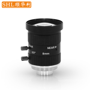 SHL/顺华利 10MP 8/12/16/25/35MM 2/3工业相机监控视觉镜头CCD相机C接口1000万像素手动光圈定焦镜头