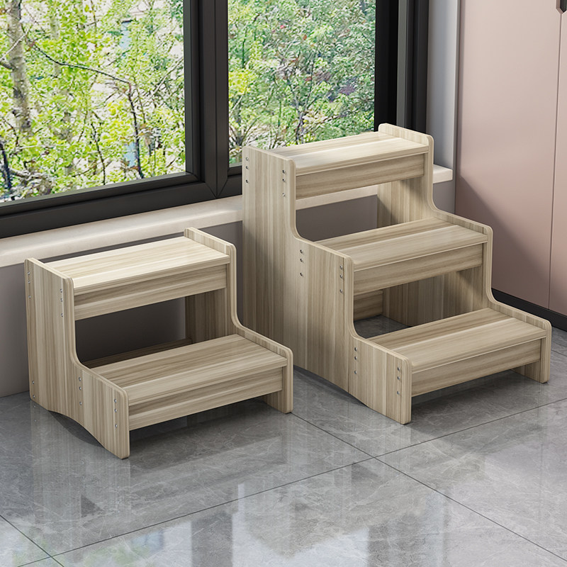 阶梯家用楼梯踏步两步三步两用置物登高台阶脚踏凳飘窗台阳台爬梯