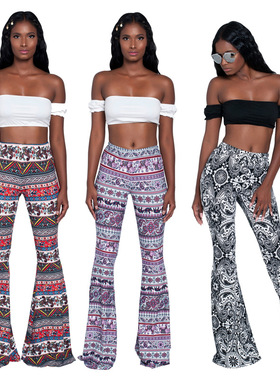 Women's wide leg trousers flared pants