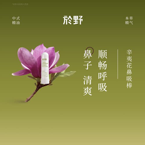 於野辛夷花呼吸鼻吸棒2支装