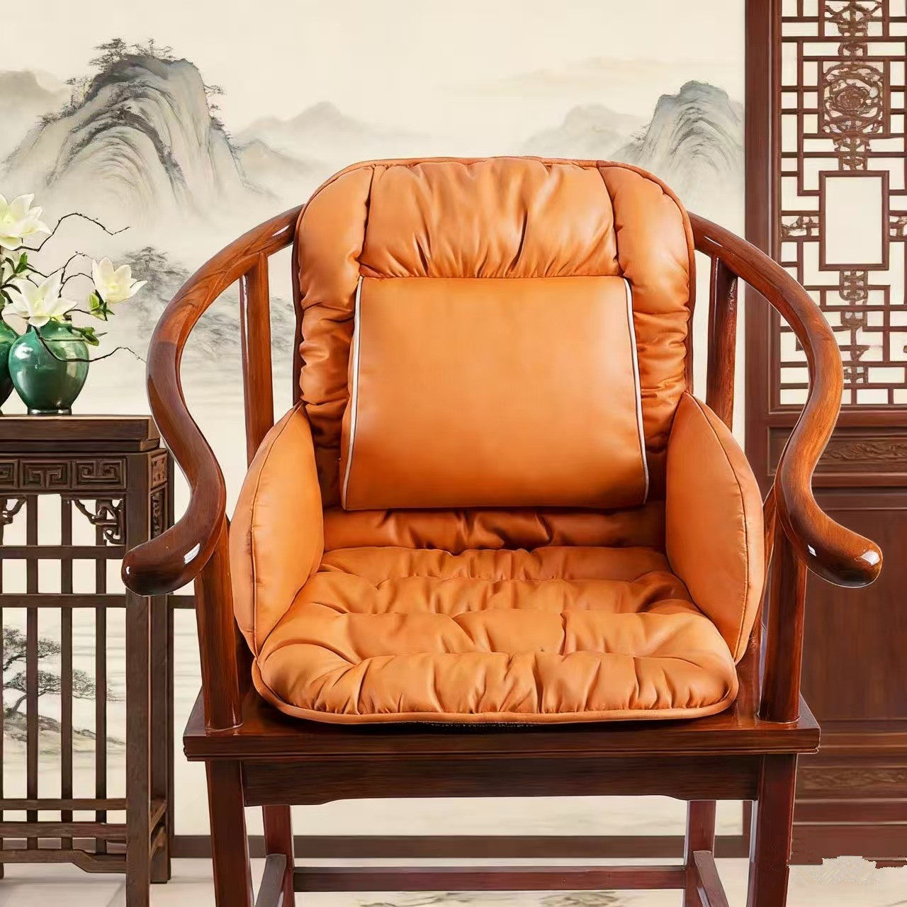 新中式红木椅沙发坐垫靠垫一体太师椅茶椅座垫圈椅官帽椅子加热垫,居家布艺,椅垫,淘宝优惠券,粉丝福利购,淘宝优惠卷