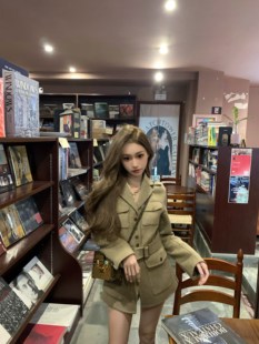 气质外套女 70羊毛贵气双面尼大衣短款 COOLLINE林子熙 du家