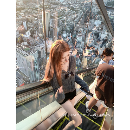 林子熙针织海军领开衫2024年秋季