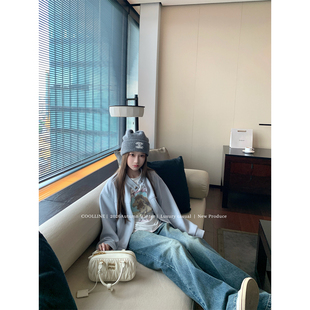 COOLLINE林子熙 miu牛仔神裤 搭一切都会chao时髦!复古松弛休闲裤
