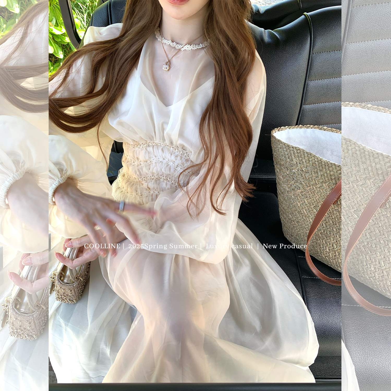 林子熙绝美度假仙女裙