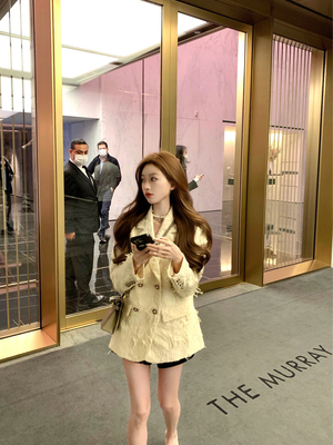 COOLLINE林子熙羽毛西装