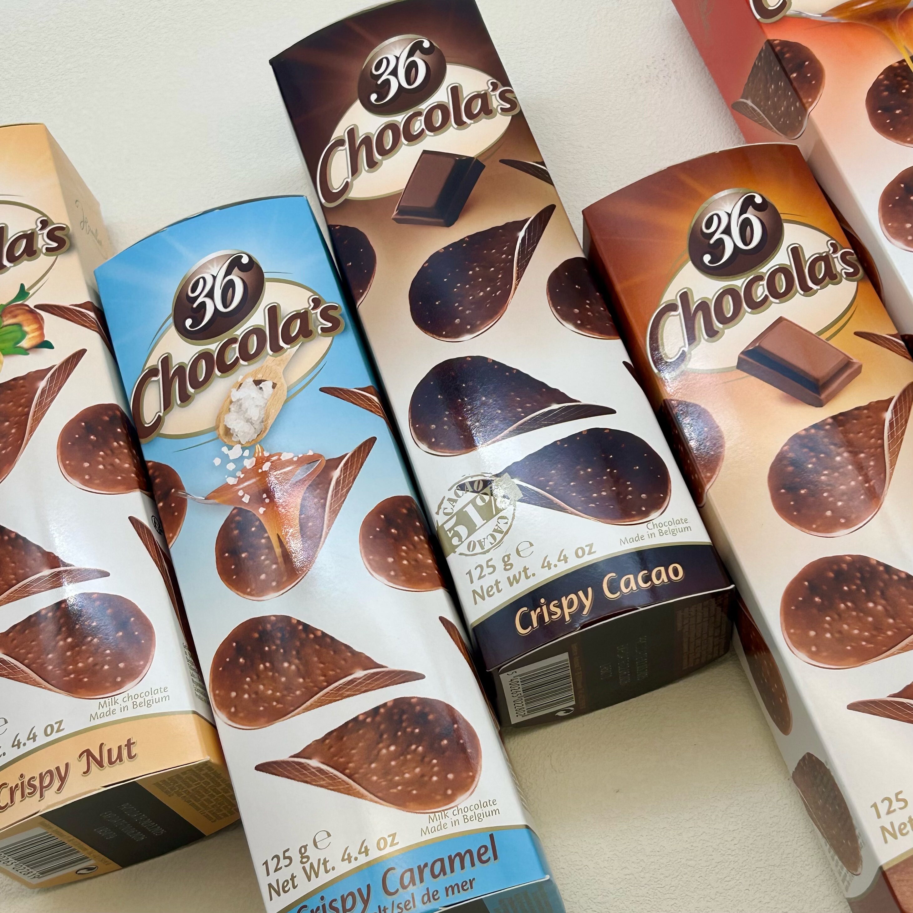 比利时进口Hamlet哈姆雷特牛奶巧克力脆片焦糖味脆香米夹心榛子味