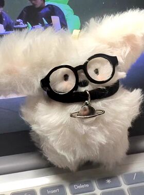 EMINUTE少女心小奶狗毛绒挂件公仔奶噗噗卡通包包挂饰礼物钥匙扣