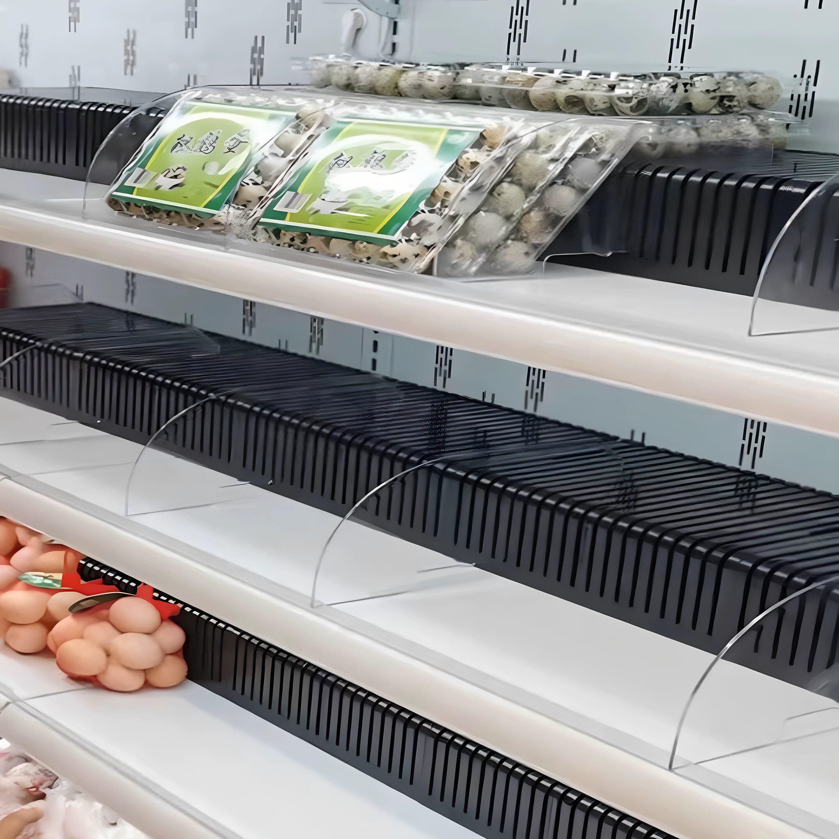 U型展示箱精品超市生鲜水果蔬菜情景陈列道具冷风柜冷柜垫板假底