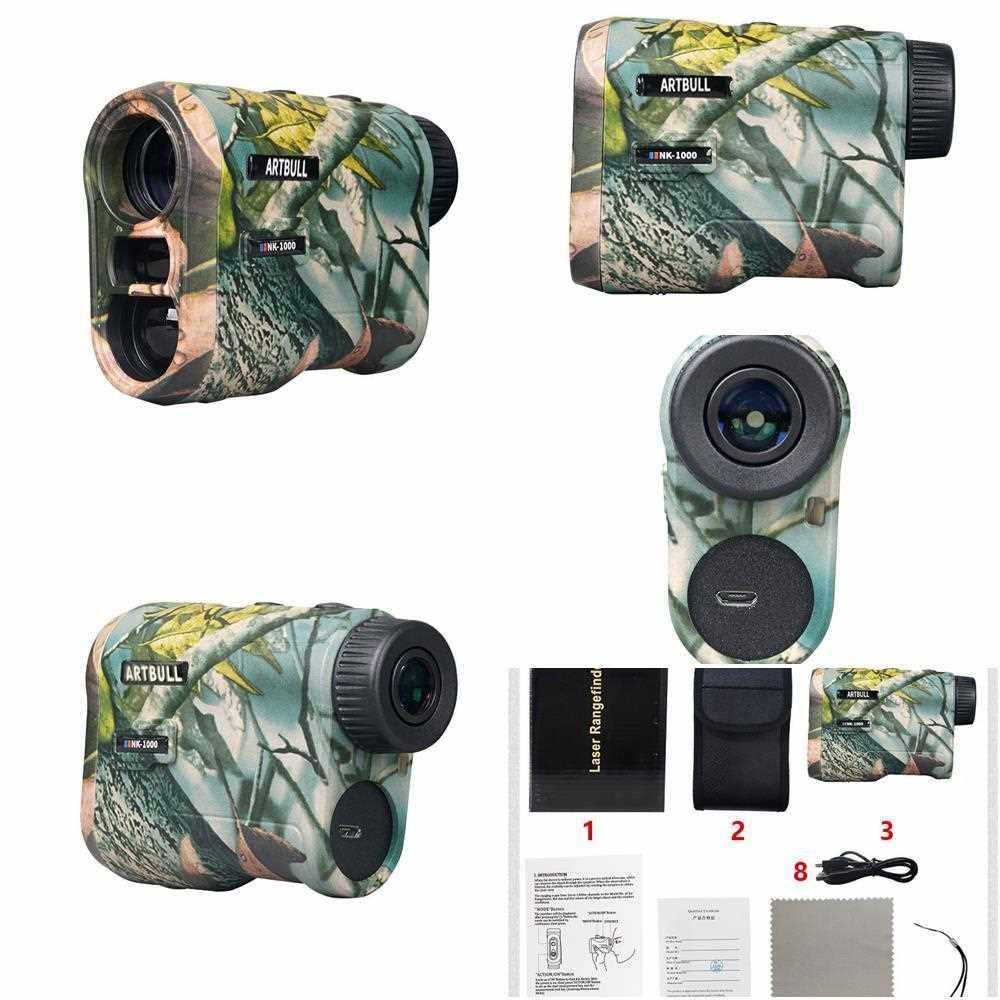 NK-1000跨境迷彩高尔夫测距仪狩猎充电望远镜测距仪1000m