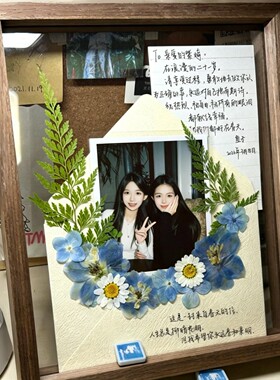 立减5元diy春日来信干花相框