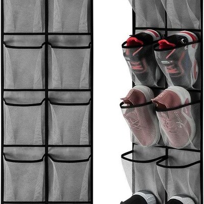 【防潮耐用】悬挂式门后收纳袋