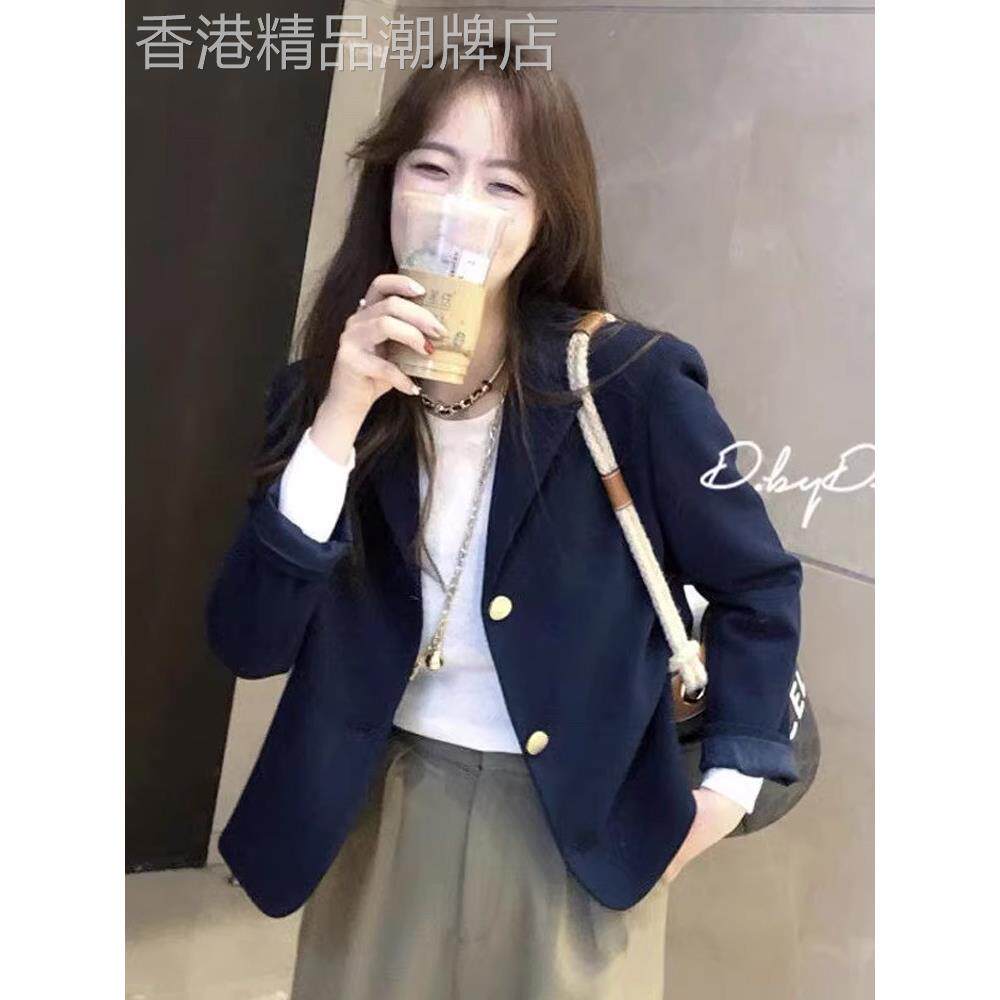 韩国小西装外套女春秋季新款短款修身气质上衣设计感小众休闲西服